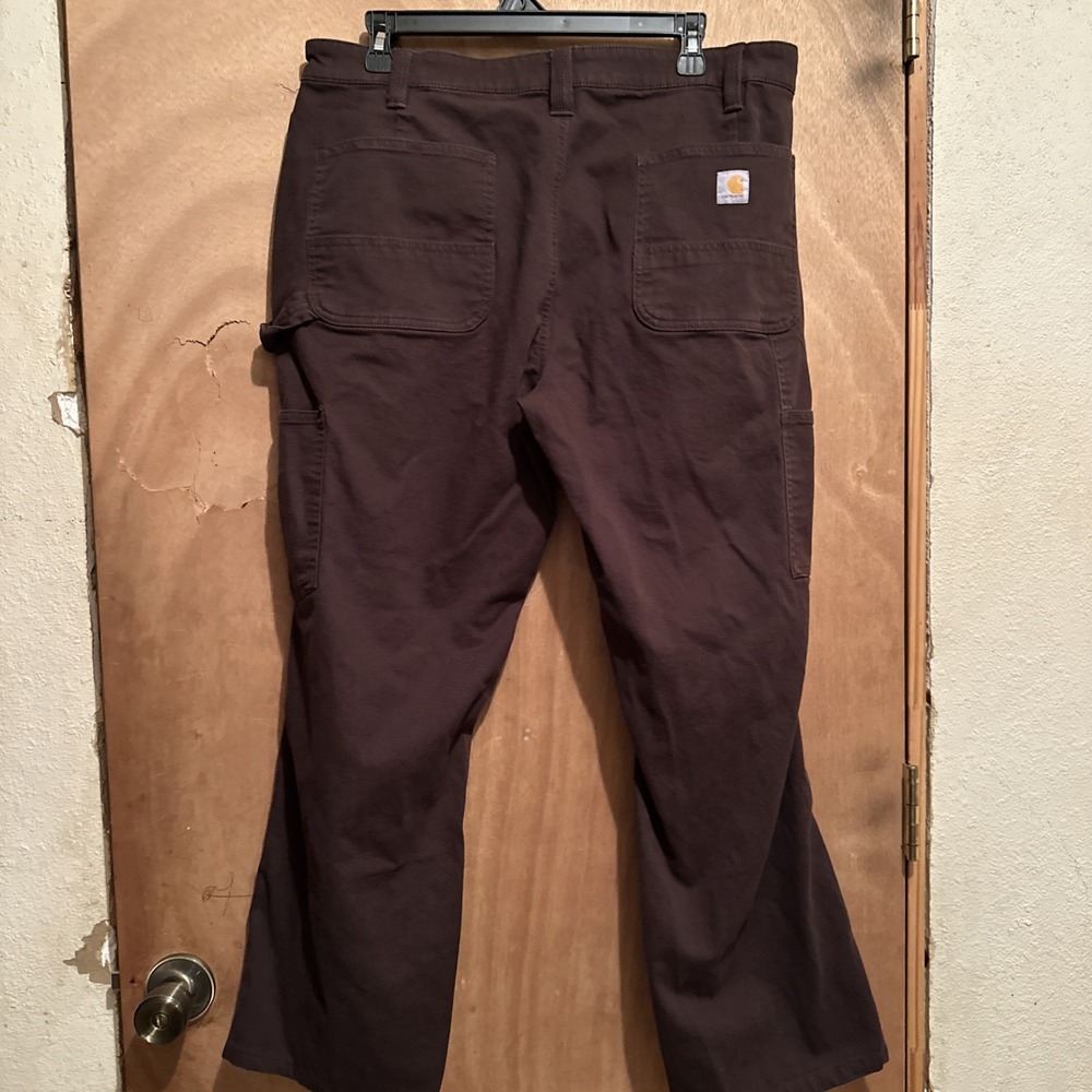 Carhartt Womens Crawford Pant Original Fit Straight Leg Brown Size 16 Short